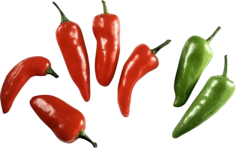 Red and Green Jalapeños
